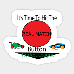 Real Match Button Sticker